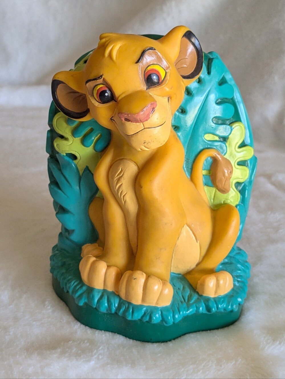 VTG 1994 Disney The Lion King Simba Coin Bank Jungle